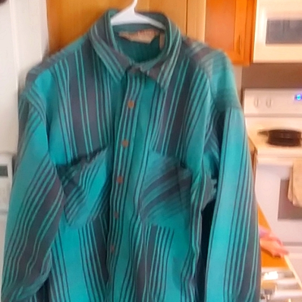 A heavy flannel cotton button down shirt from Big Mac